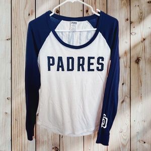 San Diego Padres Raglan Shirt. Size XS